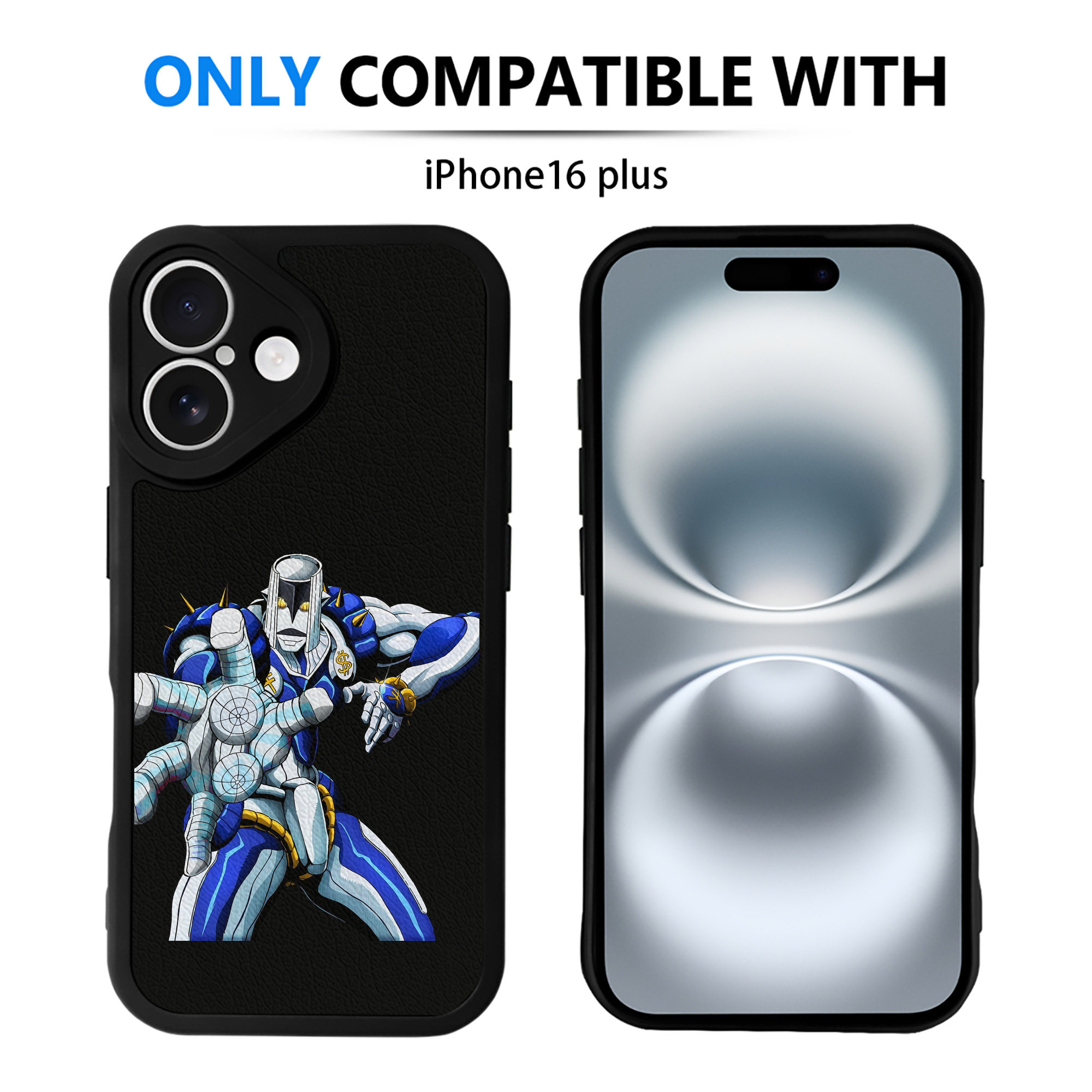 （画像用） ジョジョの奇妙な冒険 虹村億泰 にじむら おくやす JoJo's Bizarre Adventure Nijimura Okuyasu 【iPhone 16シリーズ対応】シリコンスマホケース（レザー調） 材質：シリコン